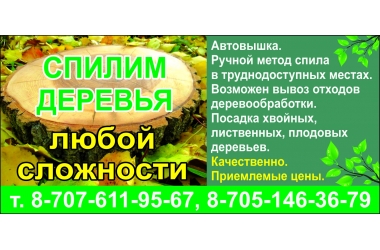 Спилим деревья